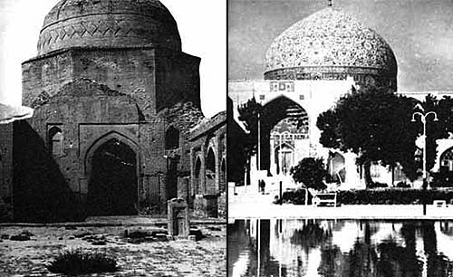 مسجد شيخ لطف الله اصفهان و مسجد جامع گلپايگان